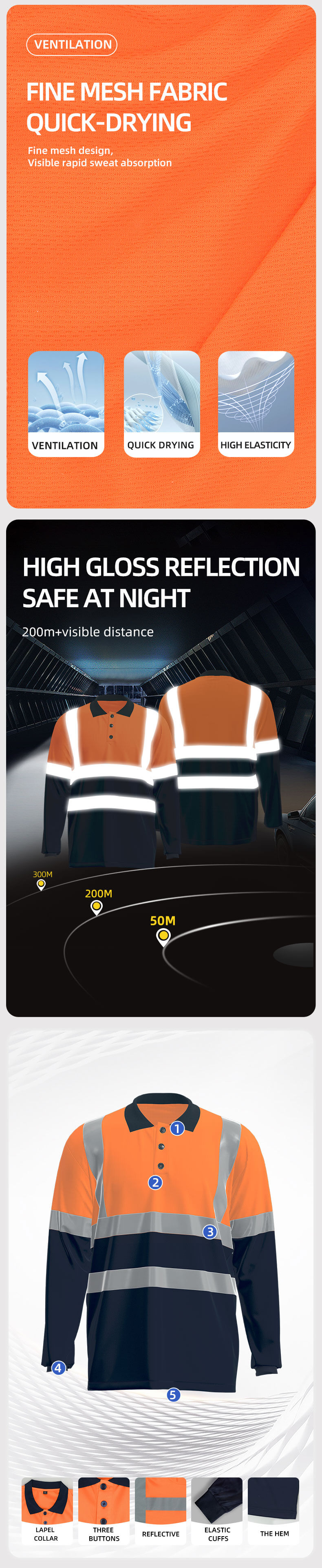 SG2119X-Summer High-visibility Safety Polo Shirt