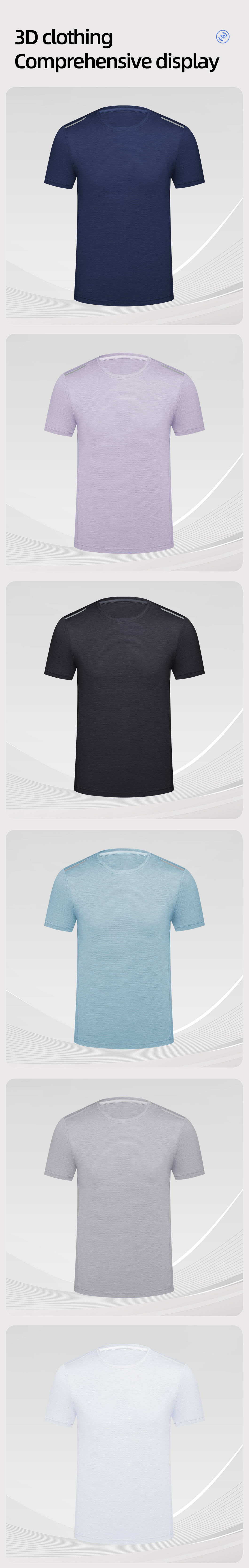SK-8086 High-visibility crew neck short-sleeved workwear T-shirt