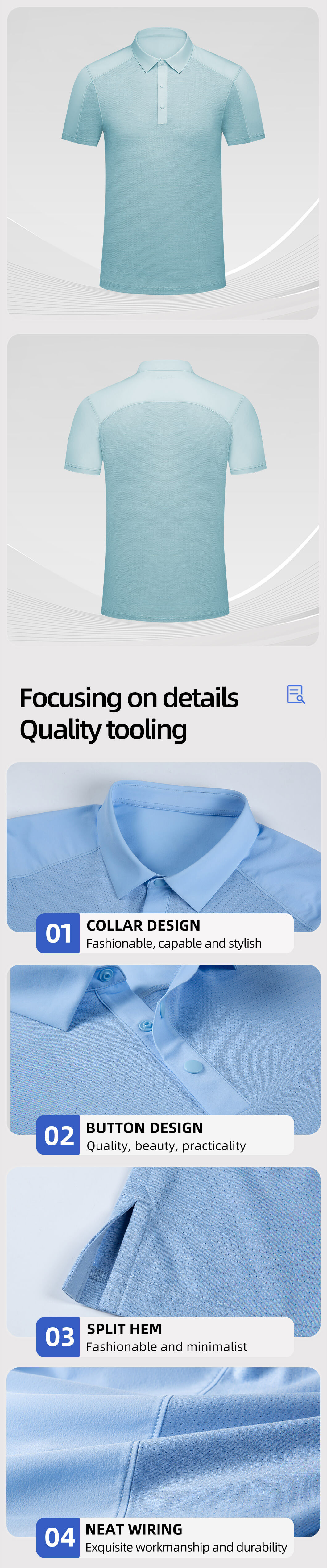 Quick-drying sweat-wicking work POLO SK-8088
