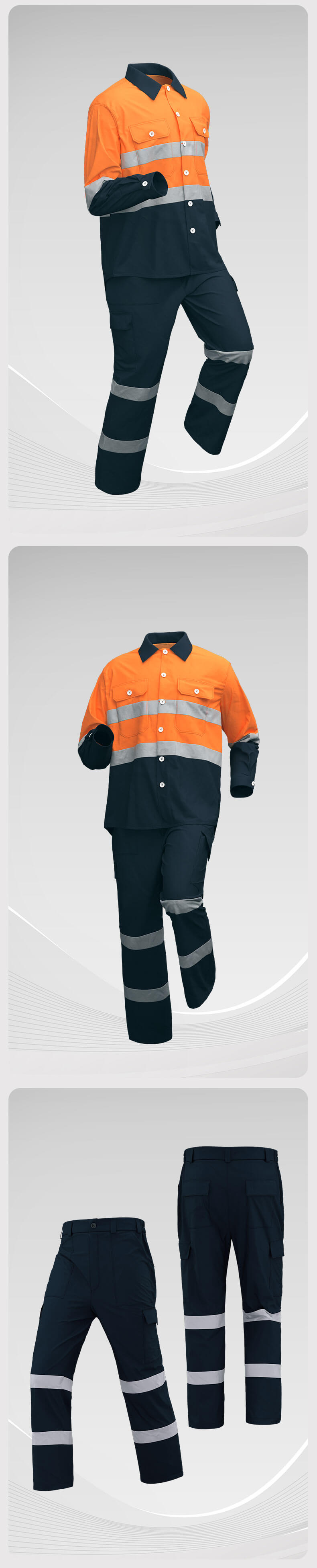 Summer thin breathable mesh high visibility work clothes