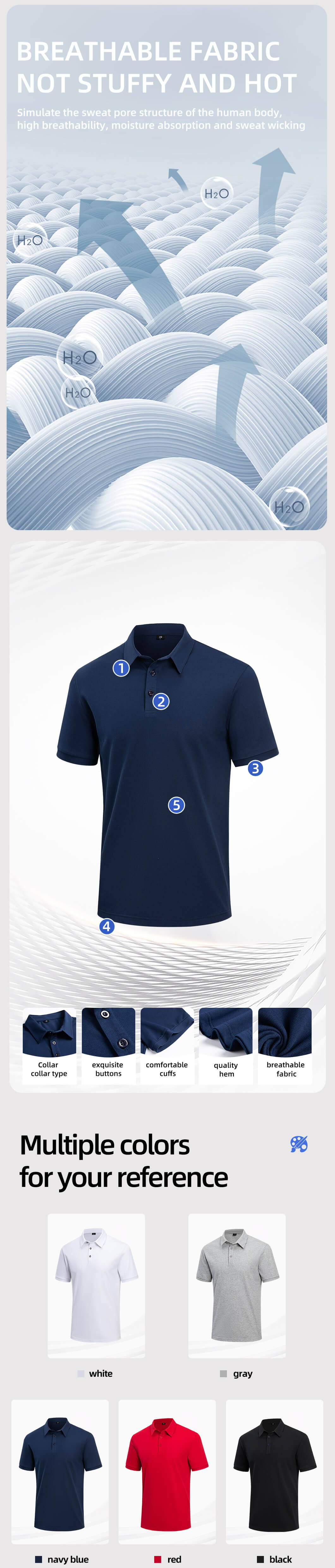 Breathable and wear-resistant workwear T-shirt YJ-1106T