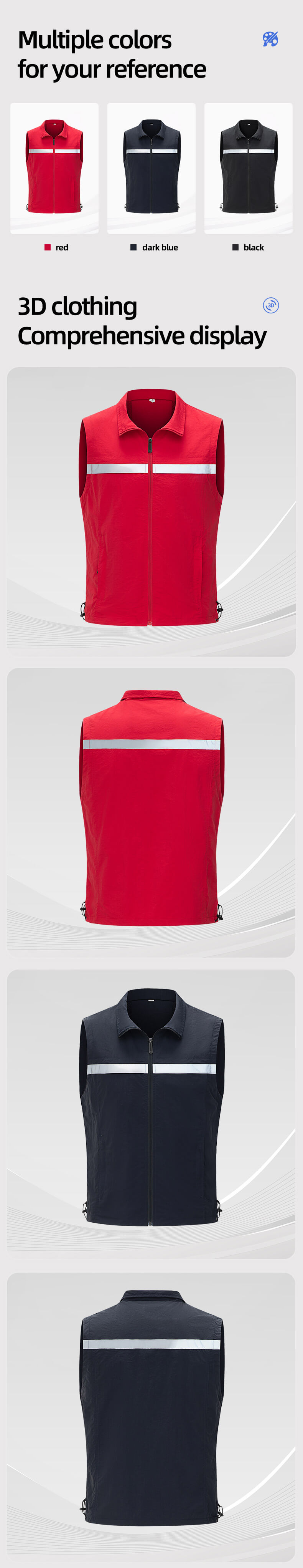 YJ-9022 High Visibility Waterproof Work Vest
