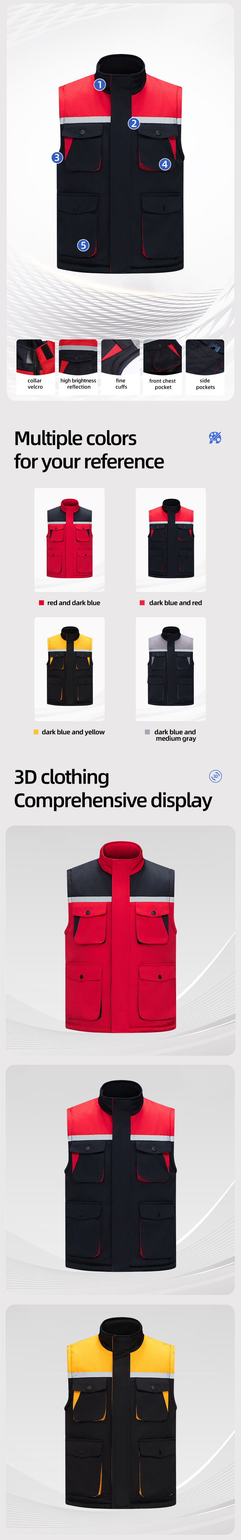 High Visibility Anti-Static Winter Vest