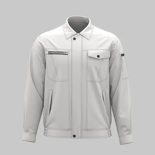 Polyester cotton zipper pocket workwear jacket DL235-2