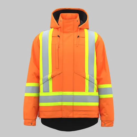 Hi-vis fluorescent winter jacket DZ241217-1