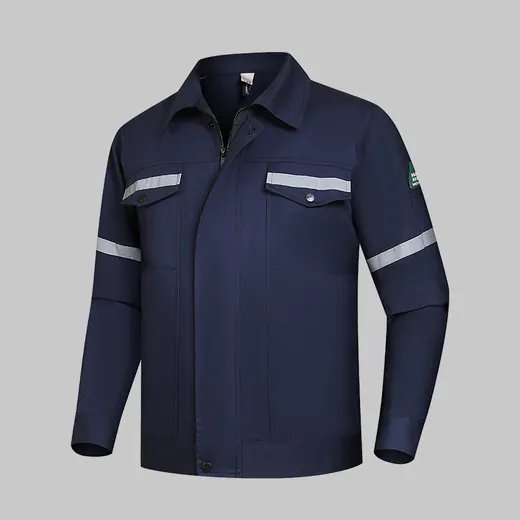 Summer pure cotton reflective work jacket QM2091X-4