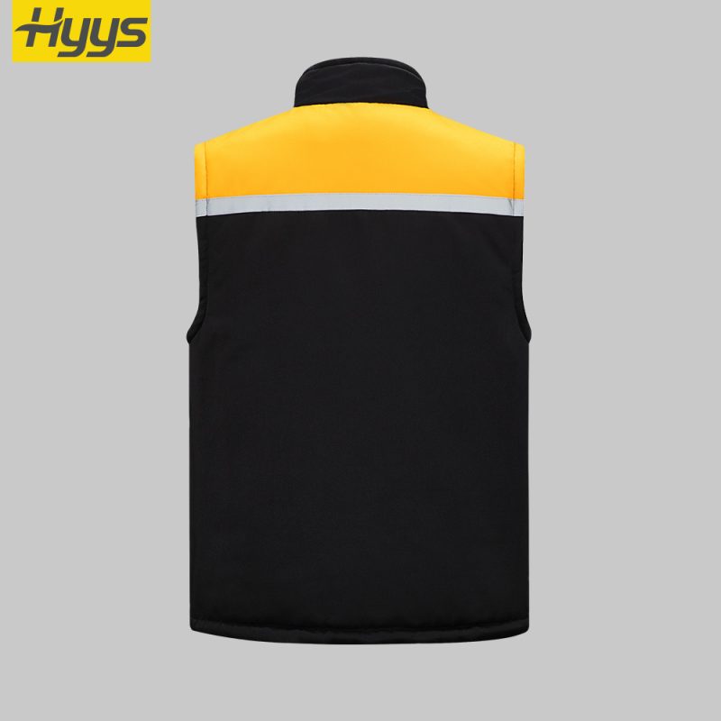 winter high visibility anti static work vest