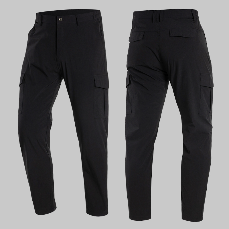 summer moisture wicking stretch fit six pocket cargo pants