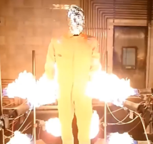 Flame retardant workwear experiment
