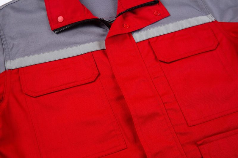 Chest reflective strips and pockets