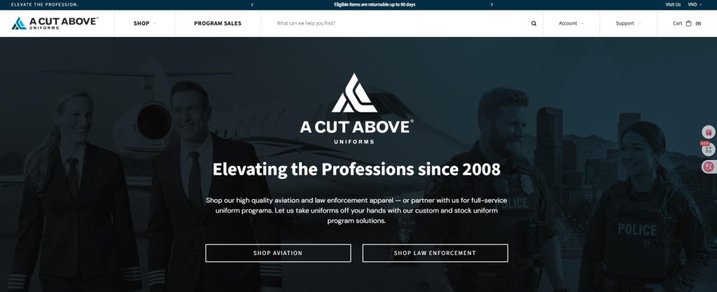 A Cut Above Uniforms
