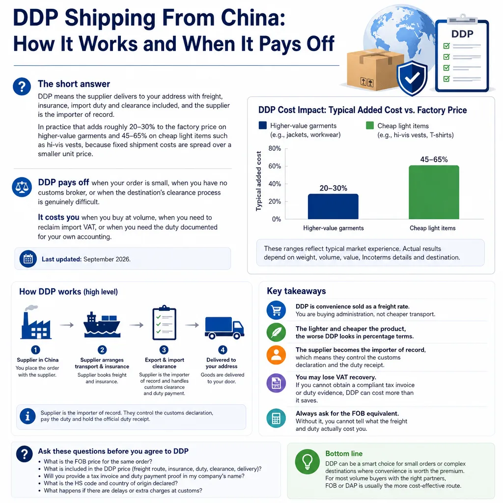 ddp shipping from china