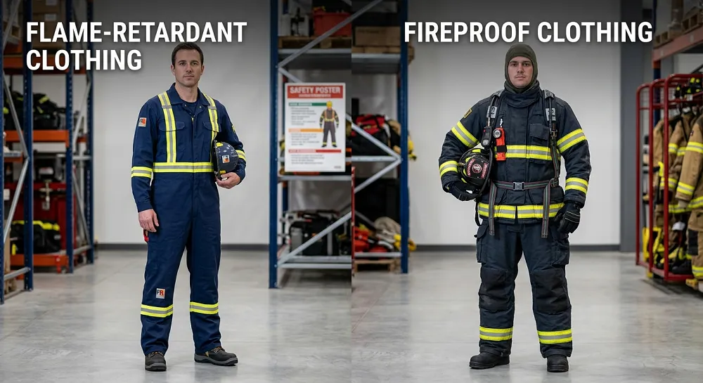 fireproof vs flame resistant