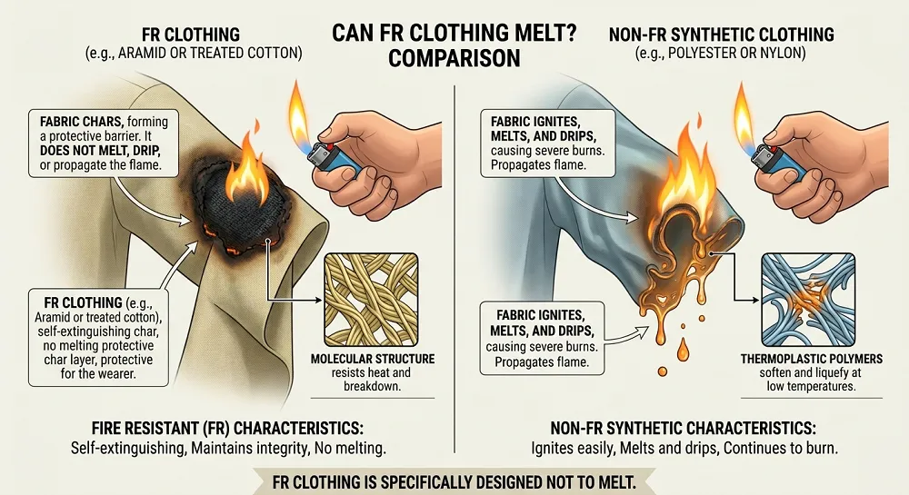 flame retardant fabric vs ordinary fabric