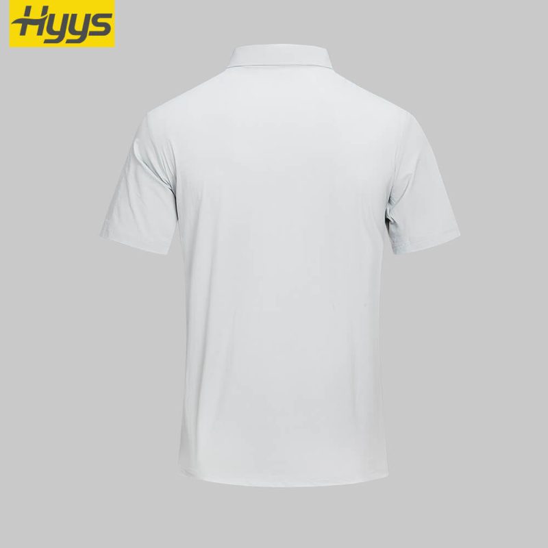 high visibility workwear t shirt (stretchy, quick drying, moisture wicking, breathable) SKU_NS-M089_4 back
