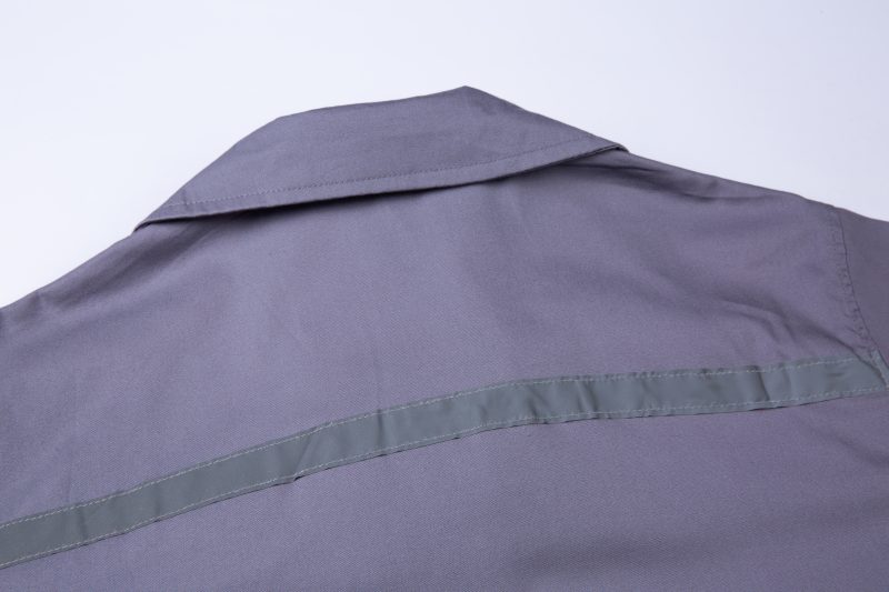 summer long sleeved cotton work clothes with multiple reflective stripes (qm2091x)