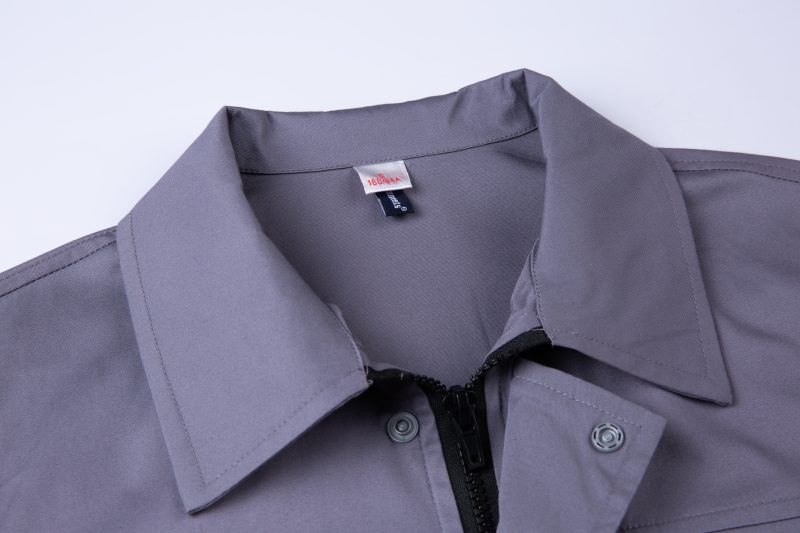 summer long sleeved cotton work clothes with multiple reflective stripes (qm2091x)