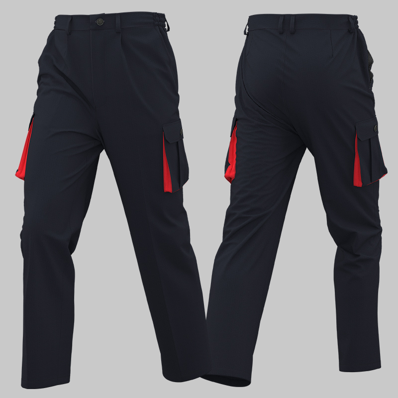 cotton four-pocket work pants