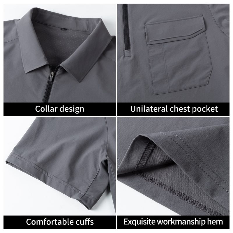 SKU_SK-8091 stretch quick drying workwear t shirt