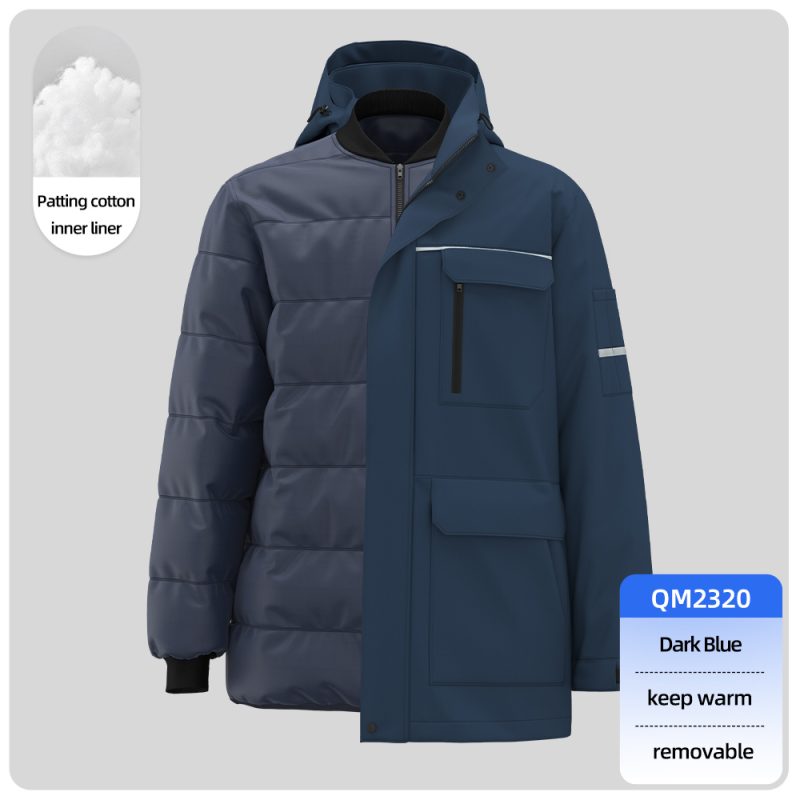 winter 100% cotton detachable fashion jacket