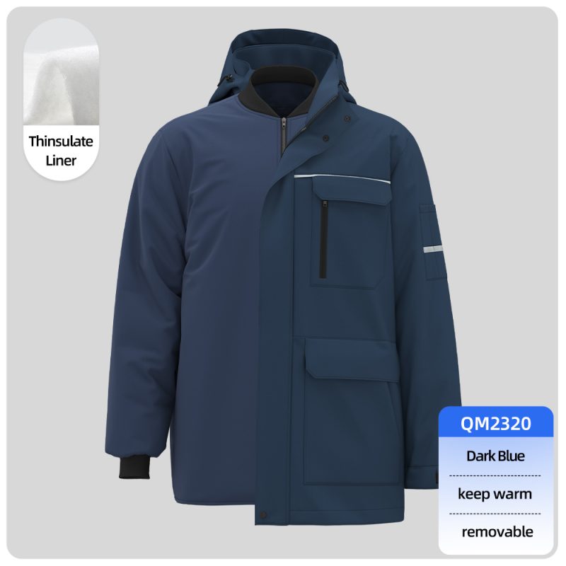 winter 100% cotton detachable fashion jacket
