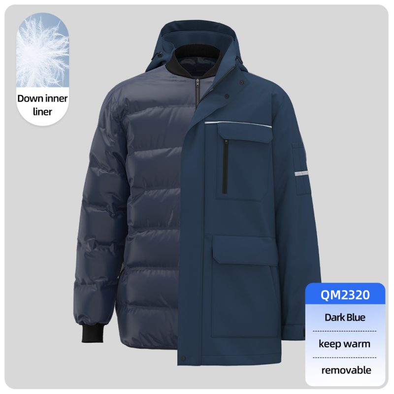 winter 100% cotton detachable fashion jacket