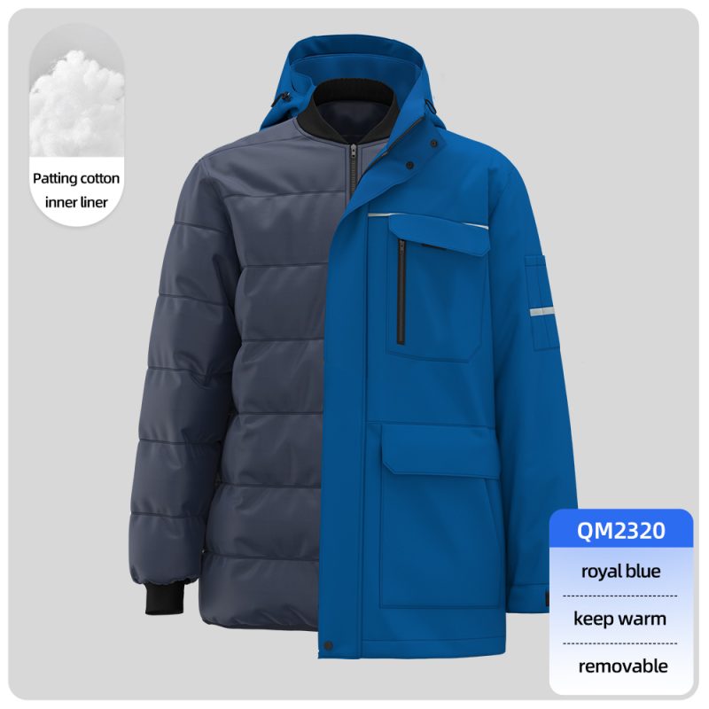 winter 100% cotton detachable fashion jacket