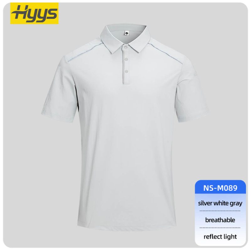 High-visibility solid color work T-shirt (stretchy, quick-drying, moisture-wicking, breathable) - Image 11