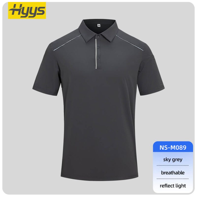 high visibility workwear t shirt (stretchy, quick drying, moisture wicking, breathable) SKU_NS-M089_1