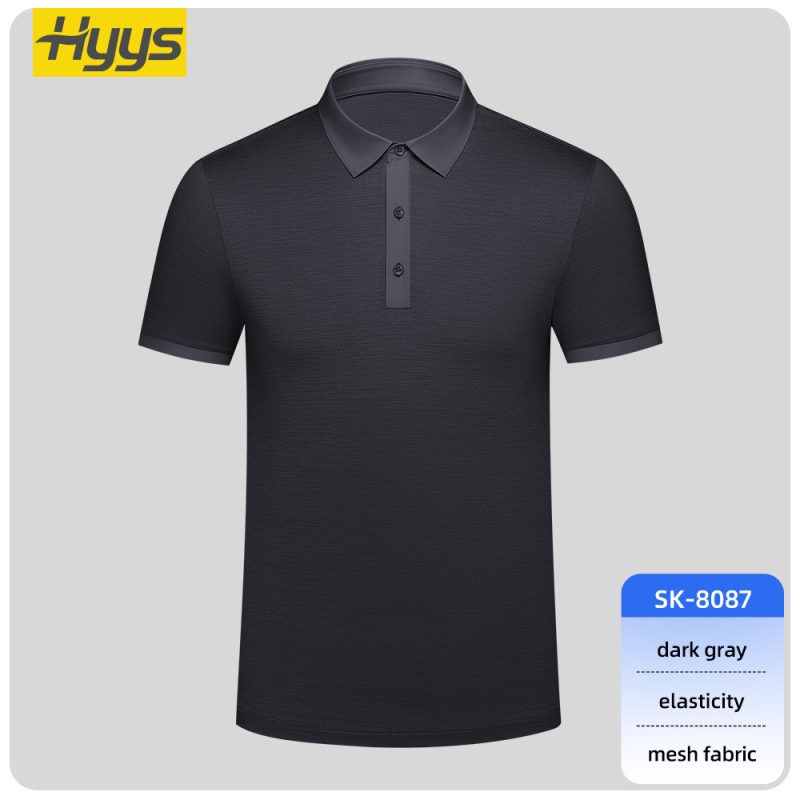 SKU_SK-8087 quick drying breathable short sleeved work t shirt