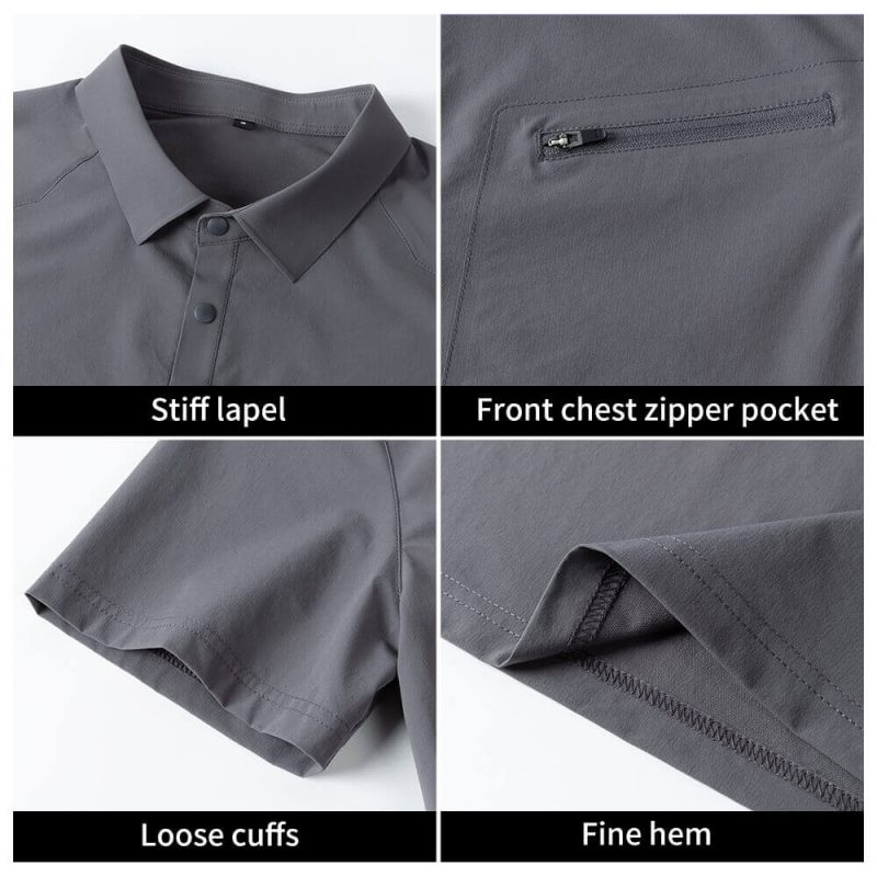 high quality laminated ykk work t shirt SKU_SK-8089_gray-detail
