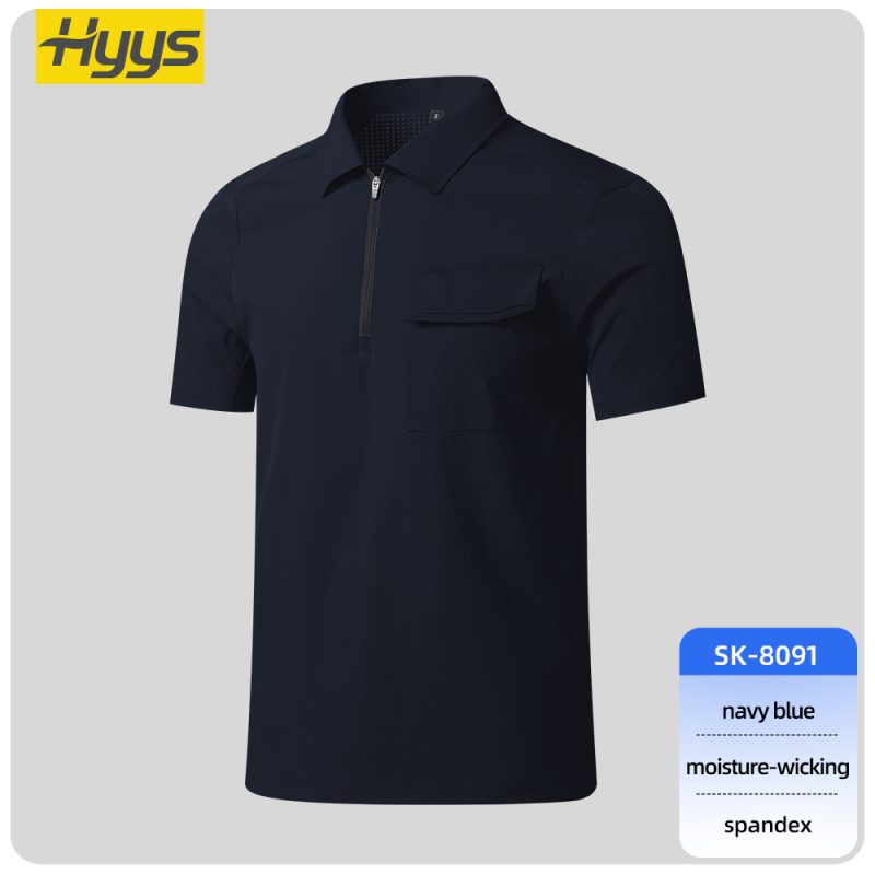 SKU_SK-8091 stretch quick drying workwear t shirt