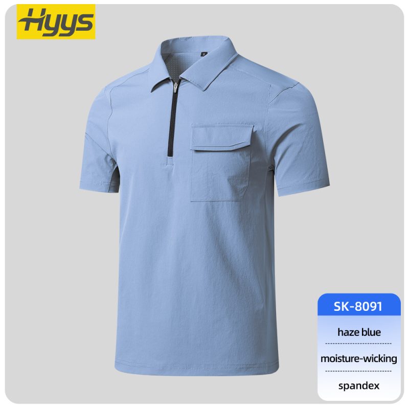 SKU_SK-8091 stretch quick drying workwear t shirt