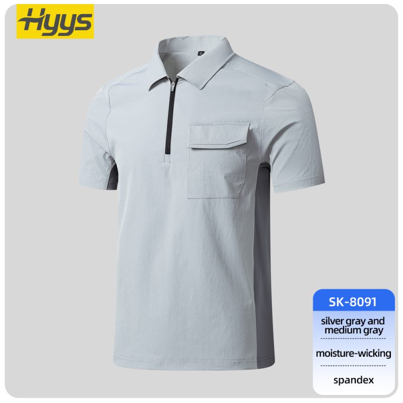 SKU_SK-8091 stretch quick drying workwear t shirt