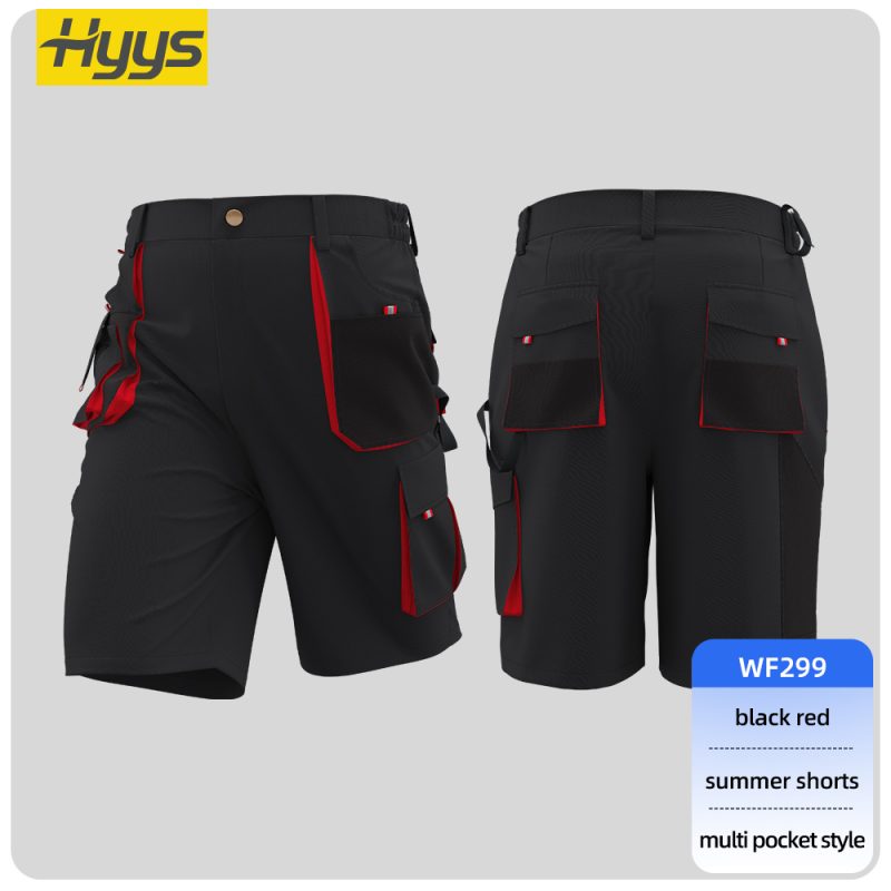 Multi-pocket summer shorts