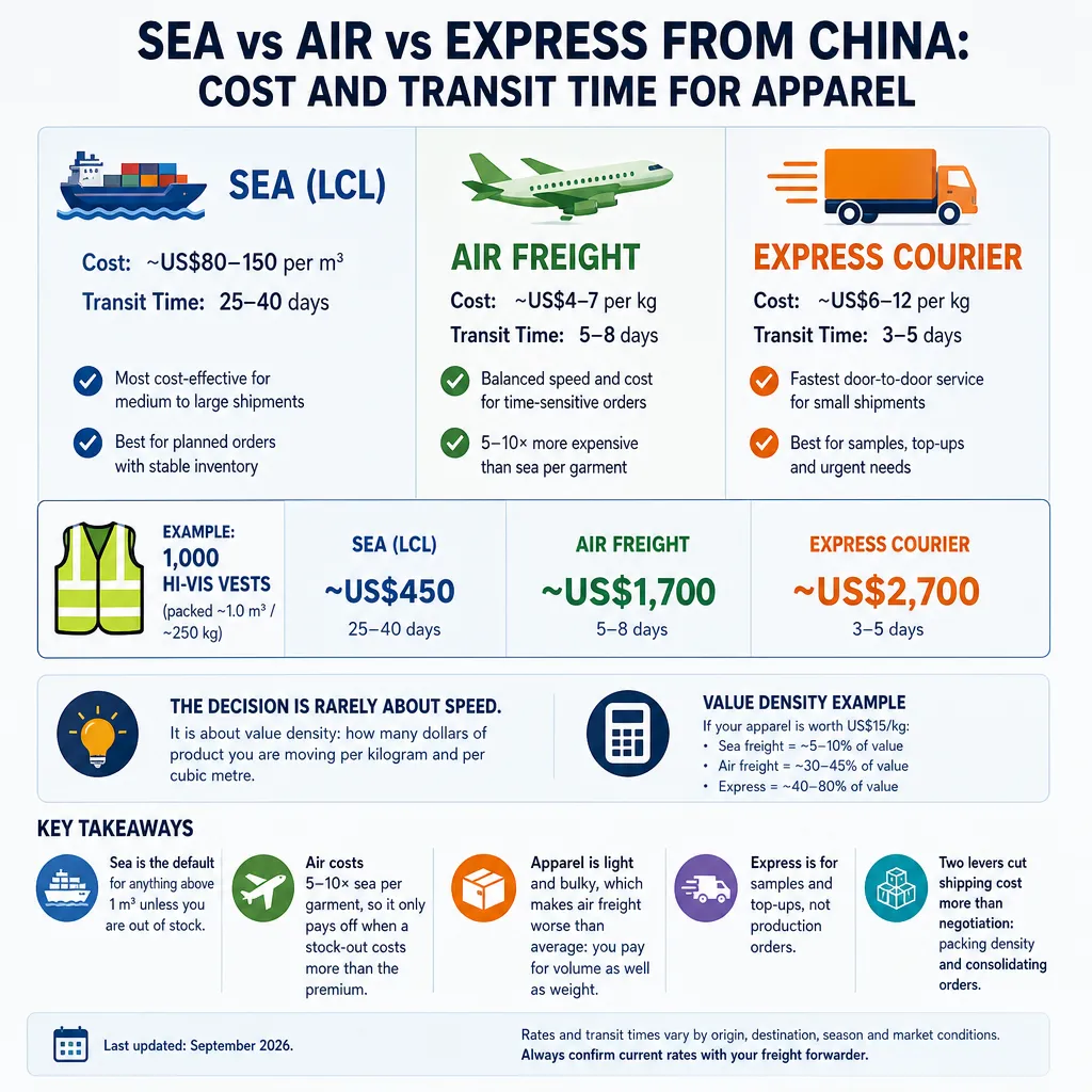 sea vs air vs express