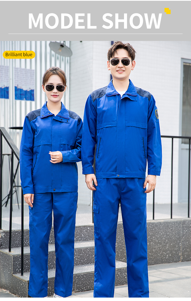 cotton grid high quality anti static clothing spring autumn long sleeves