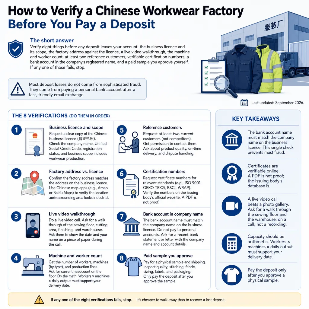 verify a chinese factory