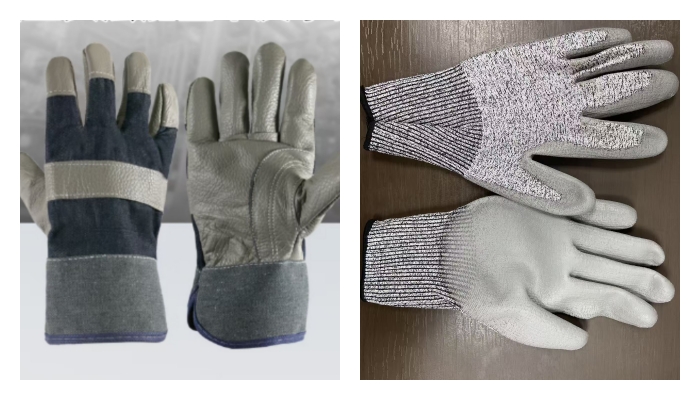 Welding and cut-resistant gloves