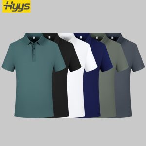 YJ-1168T seamless high elastic workwear polo shirt
