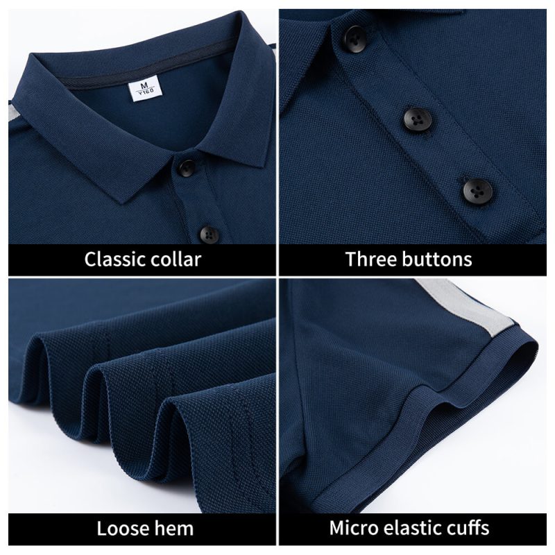 Stand collar quick-drying work T-shirt YJ-1189T