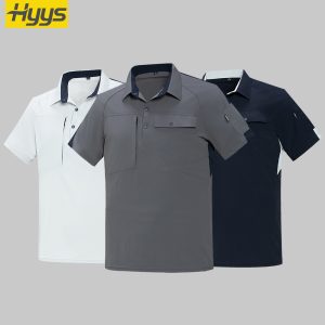 YJ-1190T quick drying short sleeved work t shirt set