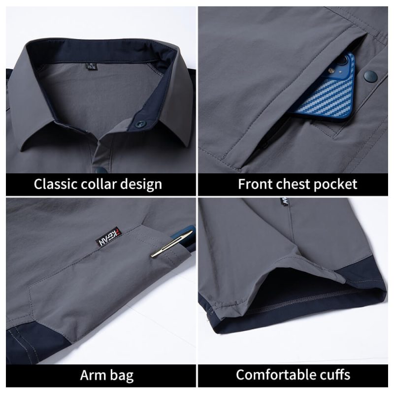 YJ-1190T quick drying short sleeved work t shirt set