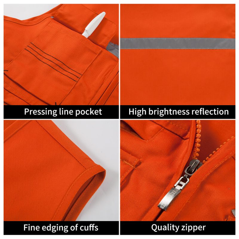 high visibility topstitched work vest