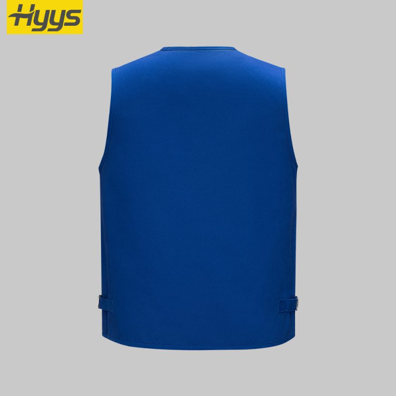 Pure cotton copper zipper work vest