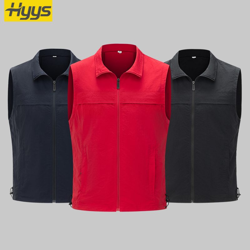 matte cloth emergency management solid color vest