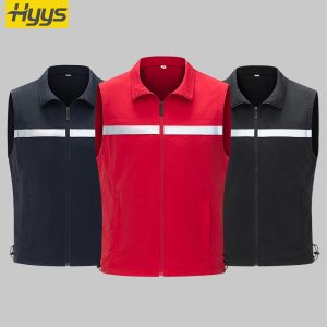 high visibility waterproof work vest