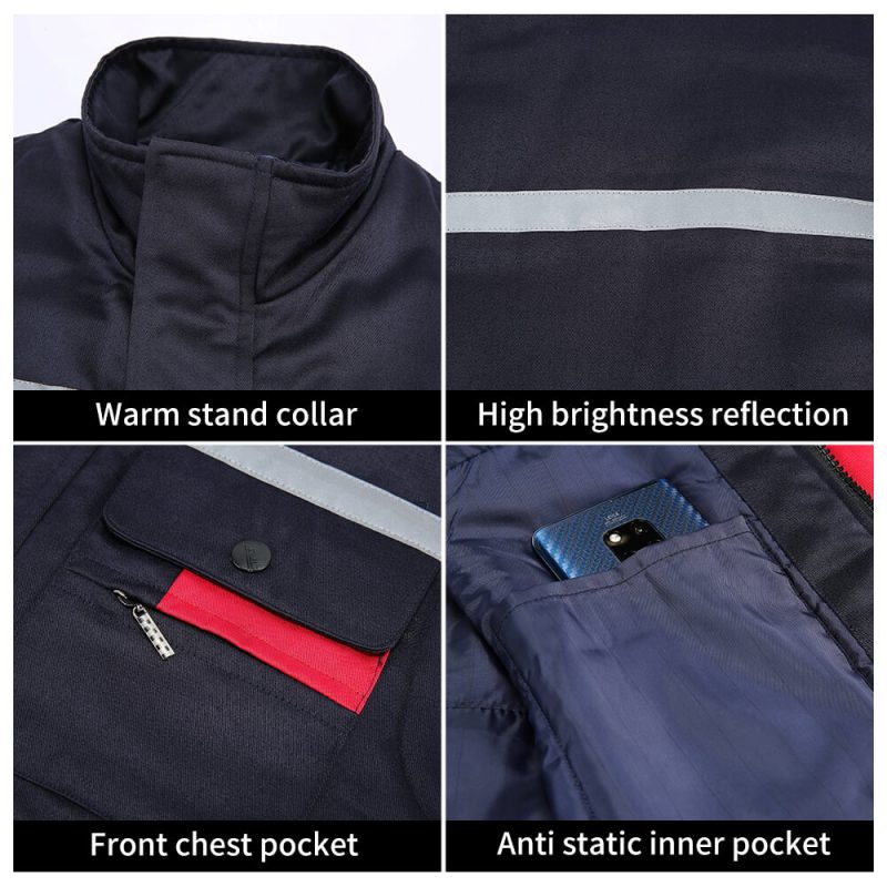 Winter high visibility warm work vest