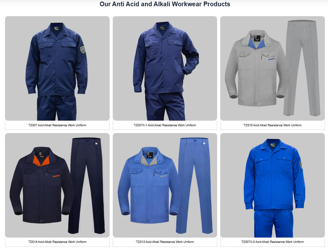 acid alkali resistance work uniform