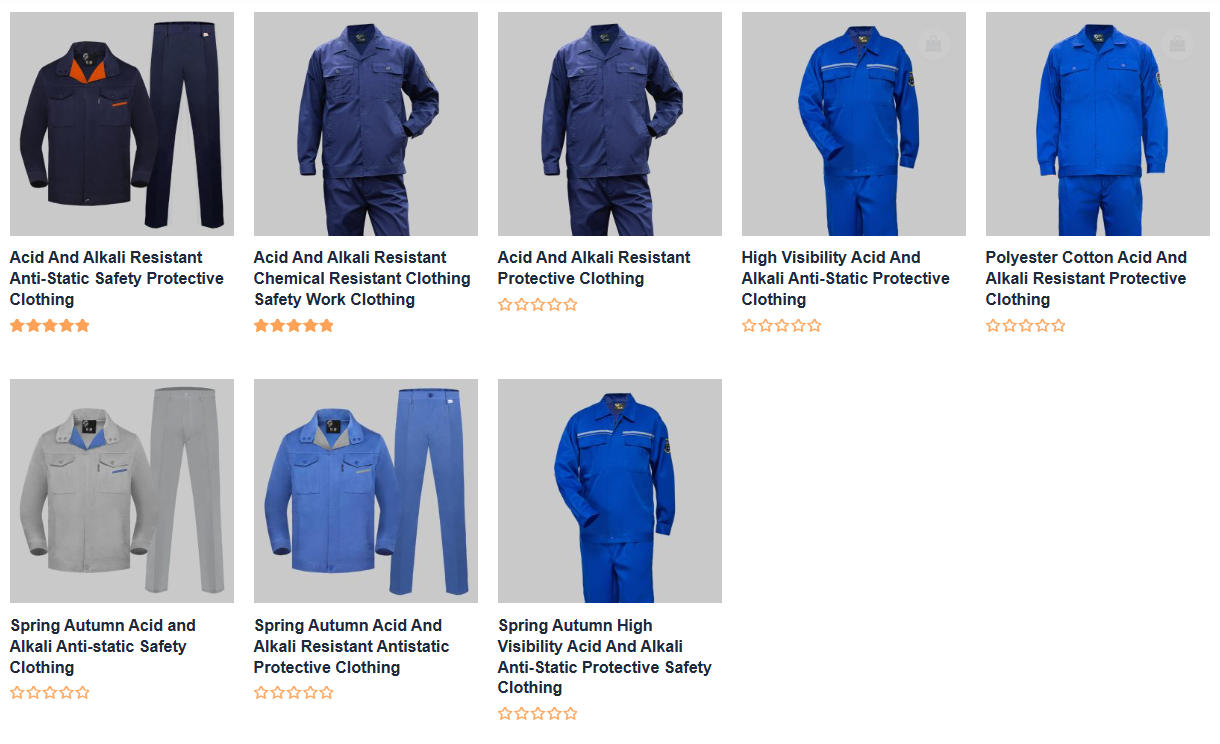 acid alkali resistant protective clothing henglu